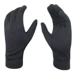 Chiba Gloves Merino Liner Winter Glove In Black Small