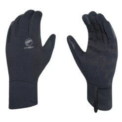 Chiba Gloves Polar Fleece Thermal Winter Glove In Black Small