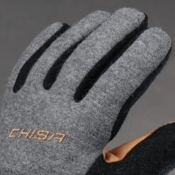 Chiba All Natural Warm Waterproof Cycling Gloves - Dark Grey -Sports Gloves and Clothing - Chiba chiba all natural warm waterproof cycling gloves dark grey 22 1524089