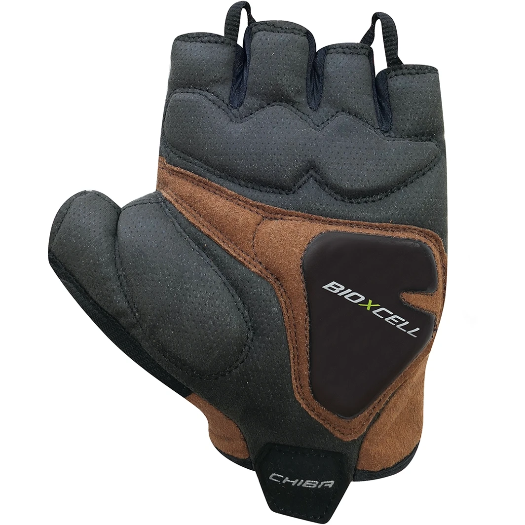 Chiba BioXCell Road Bike Gloves - Black/brown 4 Chiba BioXCell Road Bike Gloves - Black/brown - Image 2