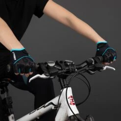 Chiba Gel Bike Gloves Women - Black/turquoise -Sports Gloves and Clothing - Chiba chiba gel bike gloves women black turquoise 2 1556077