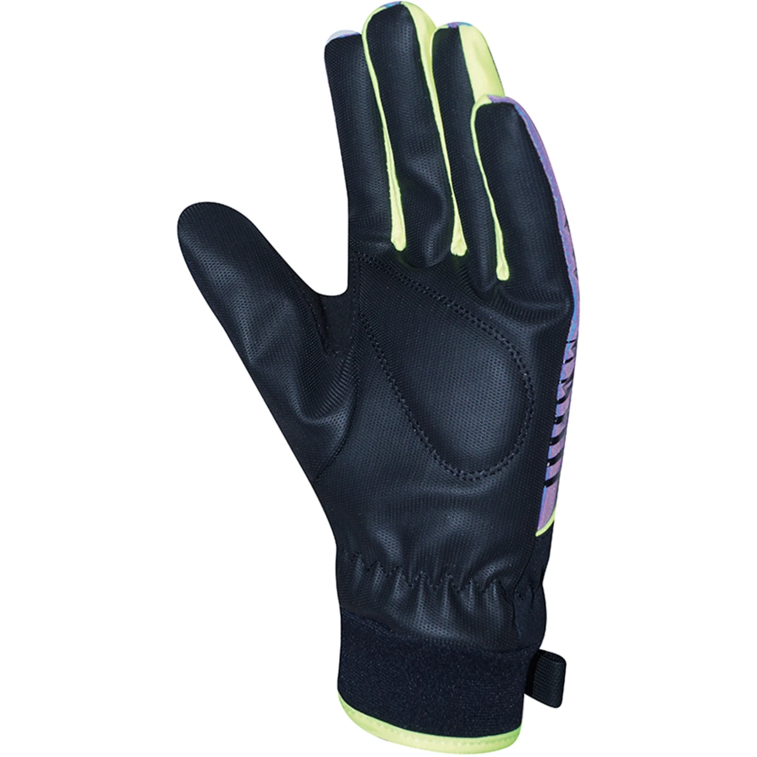 Chiba Kids Waterproof Cycling Gloves - Rainbow Reflective/black 4 Chiba Kids Waterproof Cycling Gloves - Rainbow Reflective/black - Image 2