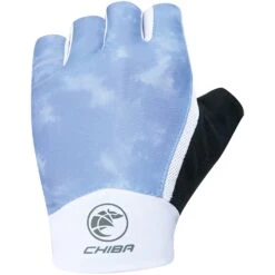 Chiba Tie Dye Bike Gloves Women - Light Blue