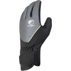 Chiba Roadmaster Reflex Warm Cycling Gloves - Black Reflective/black